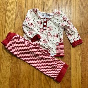 SweetHoney Red and Cream Kids Pajama Set
